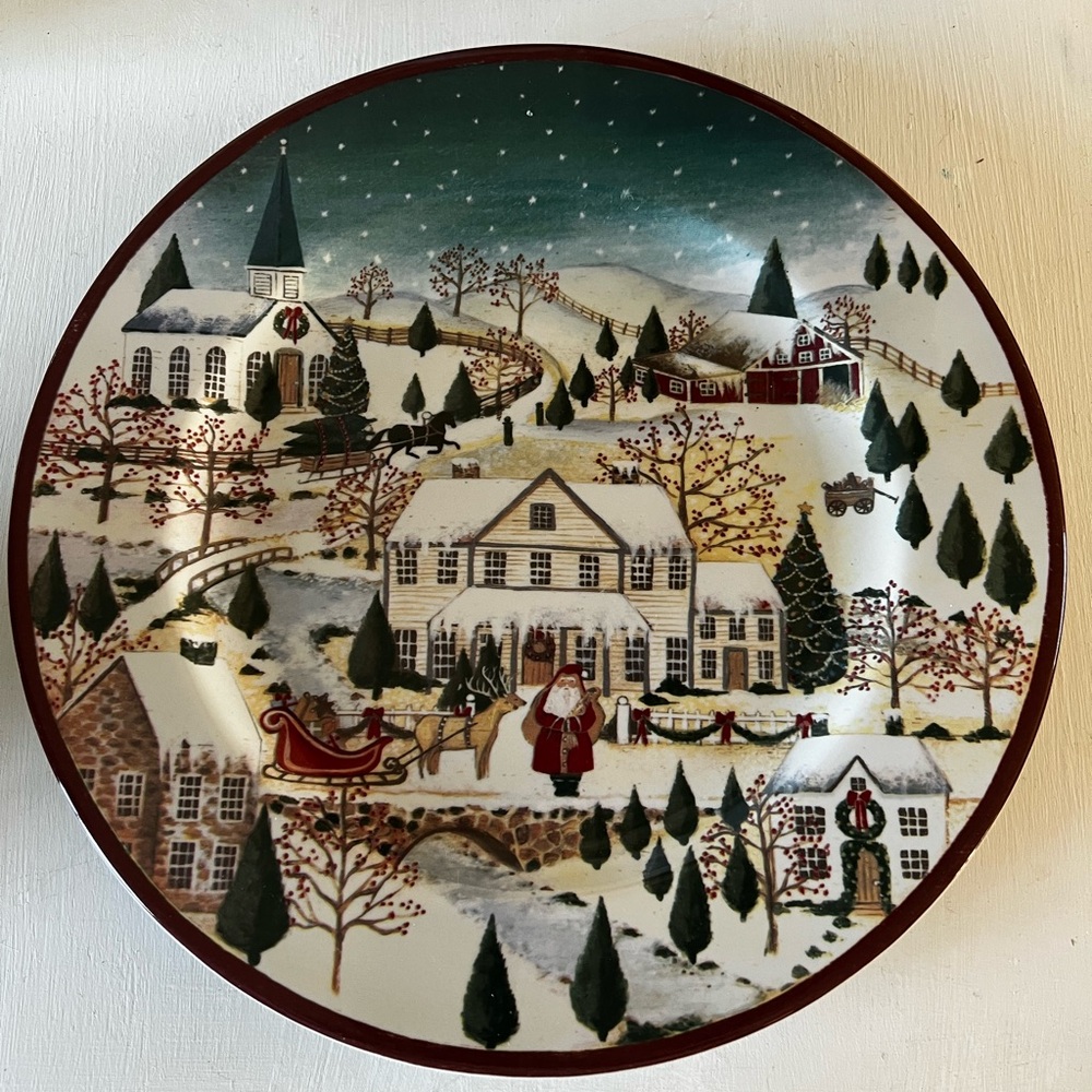 Block by Gear Father Christmas 12” Chop plate Platter